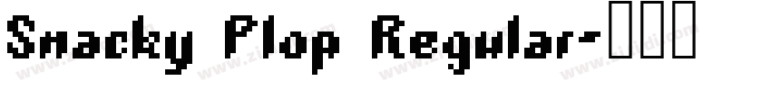 Snacky Plop Regular字体转换